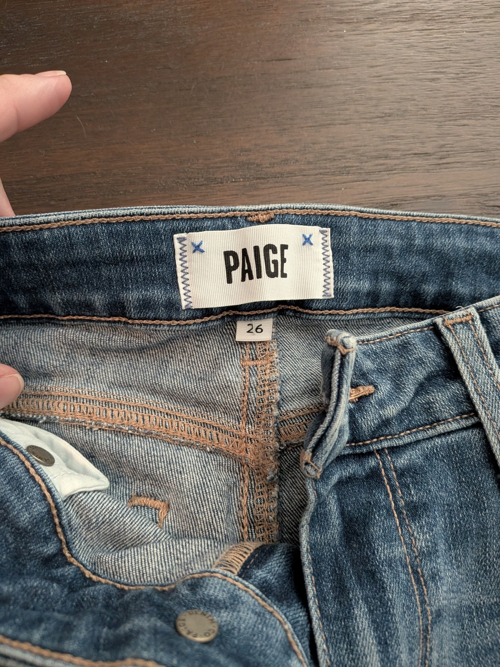 PAIGE Women's Blue Skinny Jeans